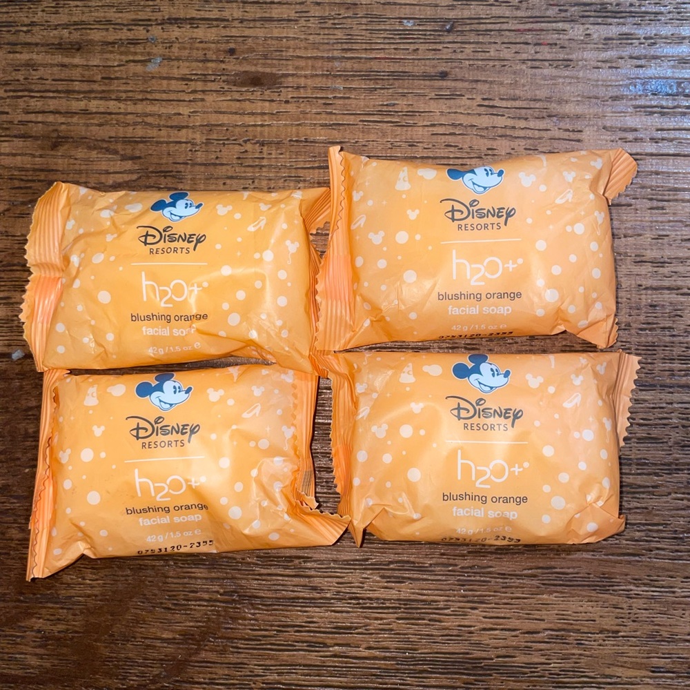 Set of 4 Disney h20 blushing orange facial soap